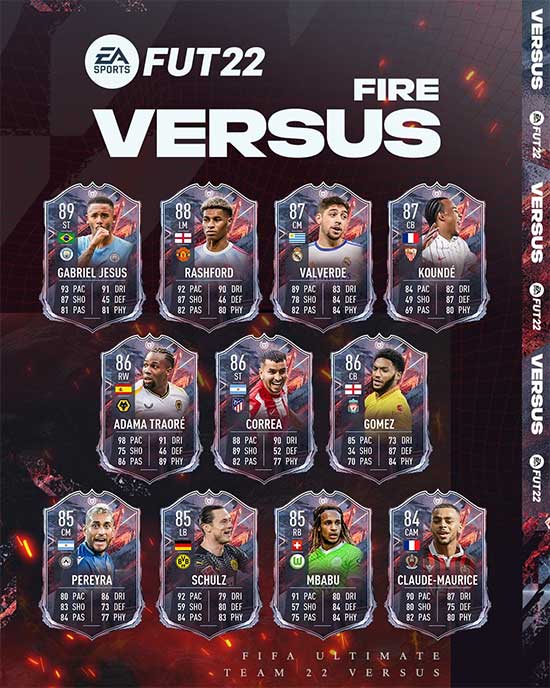FIFA22 FUT Versus Team 1