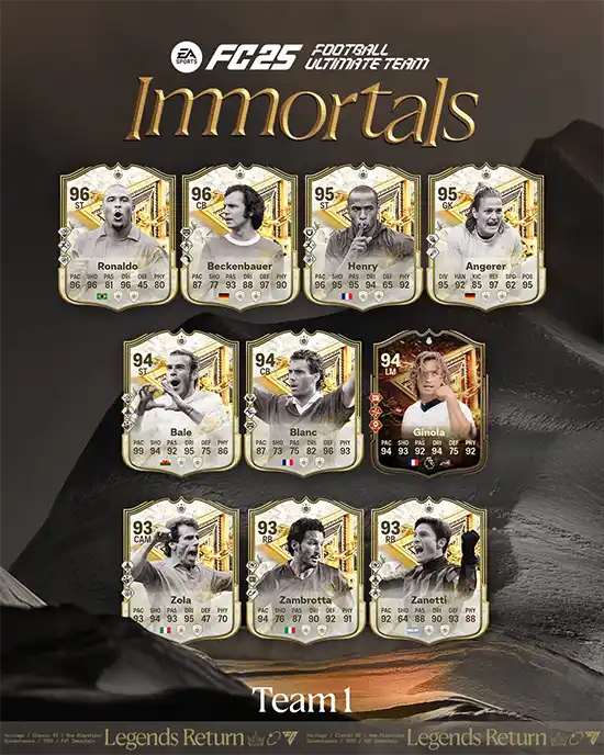 FC 25 Immortals - Team 1