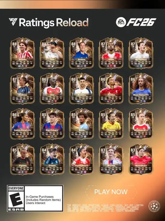 FC 26 Ratings Reload - Team 1