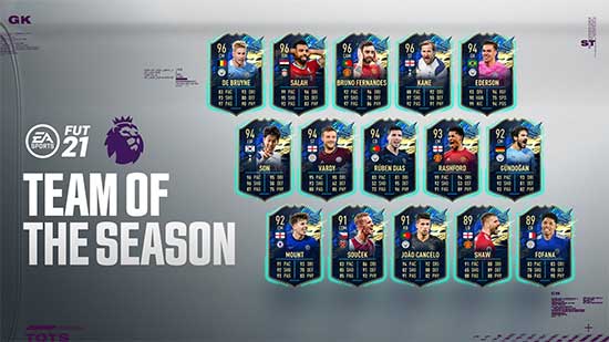 FIFA 21 Premier League TOTS