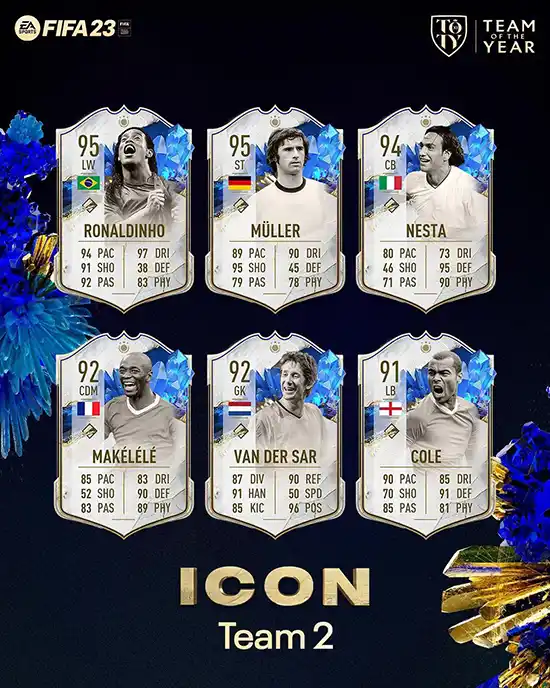FIFA 23 TOTY Icons - Team 2