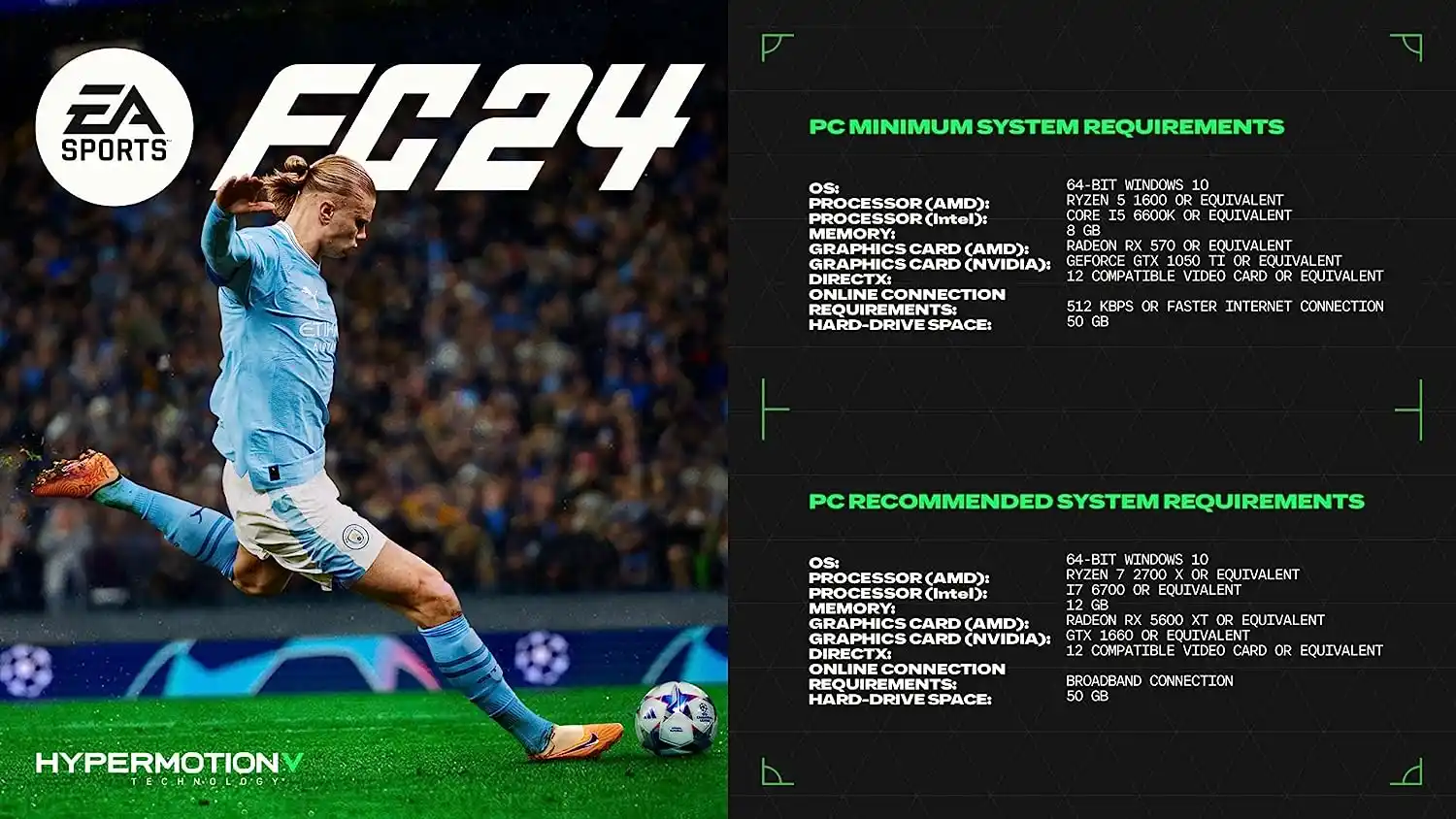 EA Sports FC 24 Specs & PC System Requirements