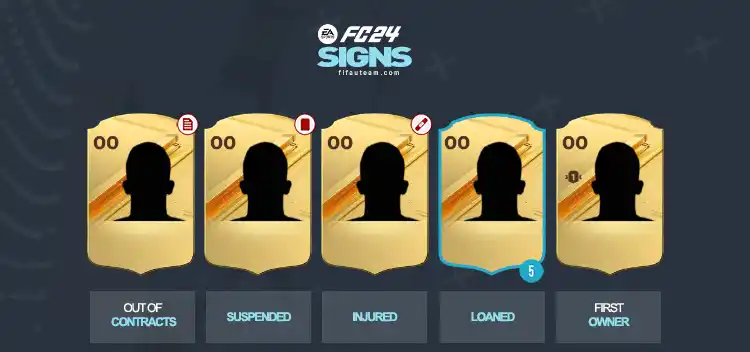 Graphic Signs on Player Cards