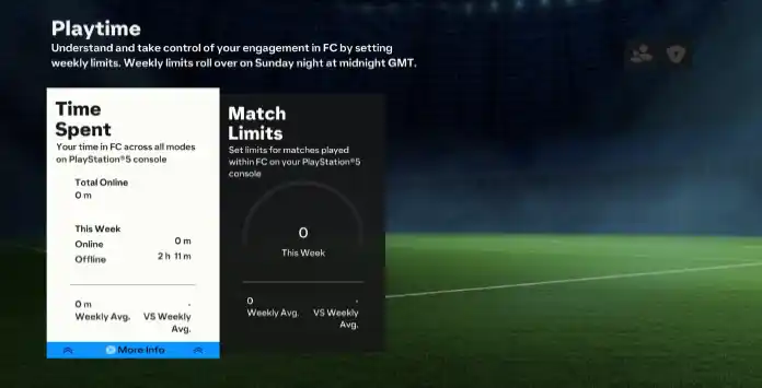 FIFA 21 Playtime Feature - How to Control and Limit Time and Spendings