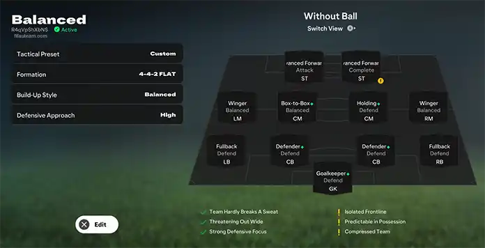 FC 25 Balanced Tactic