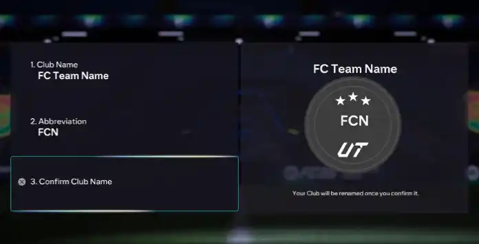 FC 24 Club Name