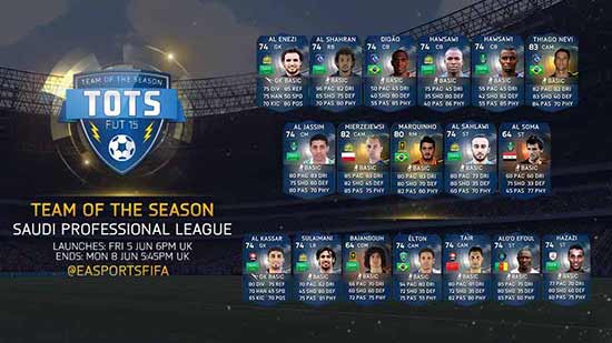 FIFA 15 Saudi League TOTS