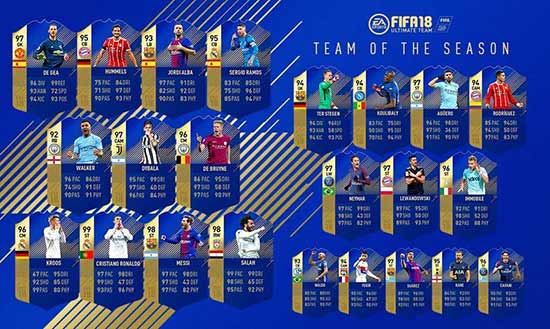 FIFA 18 Ultimate TOTS