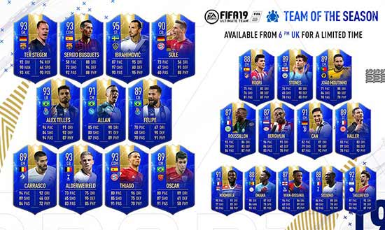 FIFA 19 Community TOTS