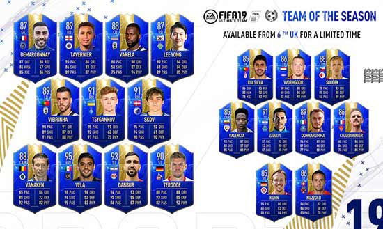 FIFA 19 ROW TOTS