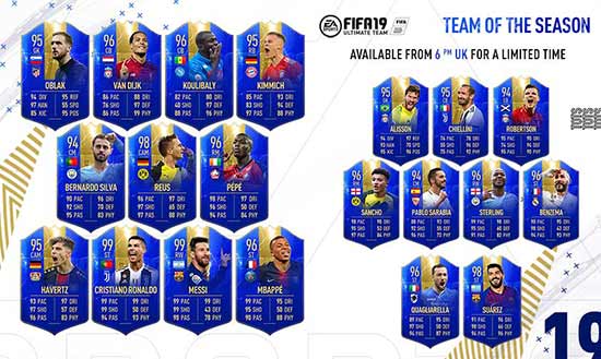 FIFA 19 Ultimate TOTS