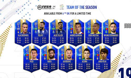 FIFA 19 Liga NOS TOTS