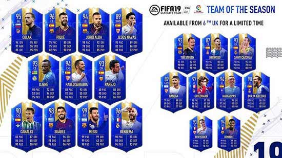 FIFA 19 LaLiga TOTS