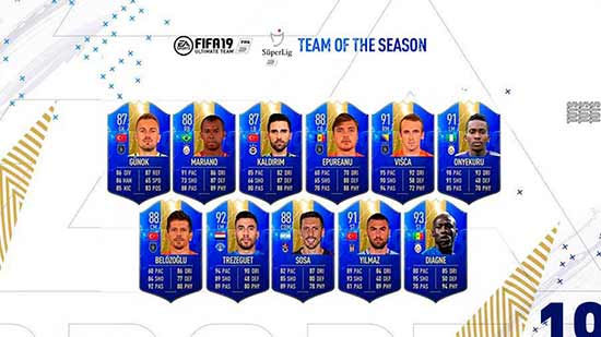 FIFA 19 Süper Lig TOTS