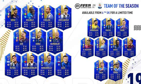 FIFA 19 Serie A TOTS