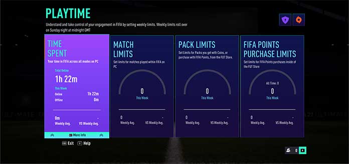 FIFA 21 Playtime Feature