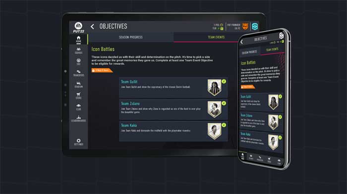 FIFA 22 Companion App for iOS and Android Devices