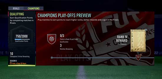 FIFA 22 FUT Champions Main Screen