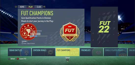FIFA 22 FUT Champions Points Progress