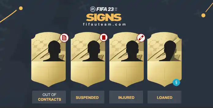 Graphic Signs on Player Cards
