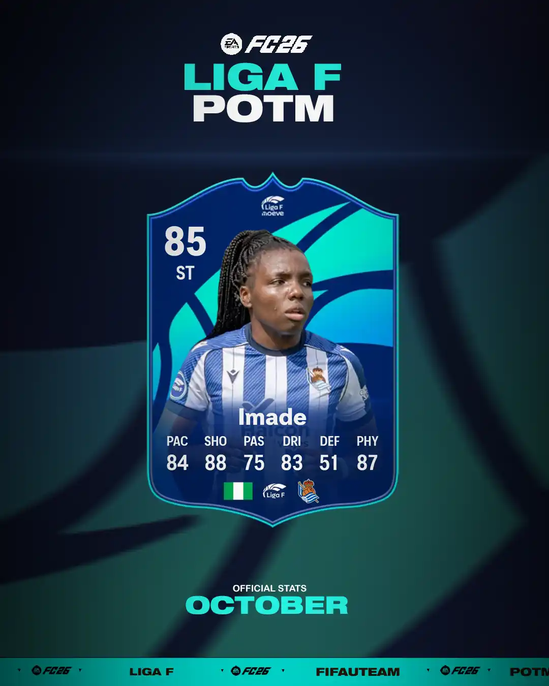 FC 26 Liga F Player of the Month