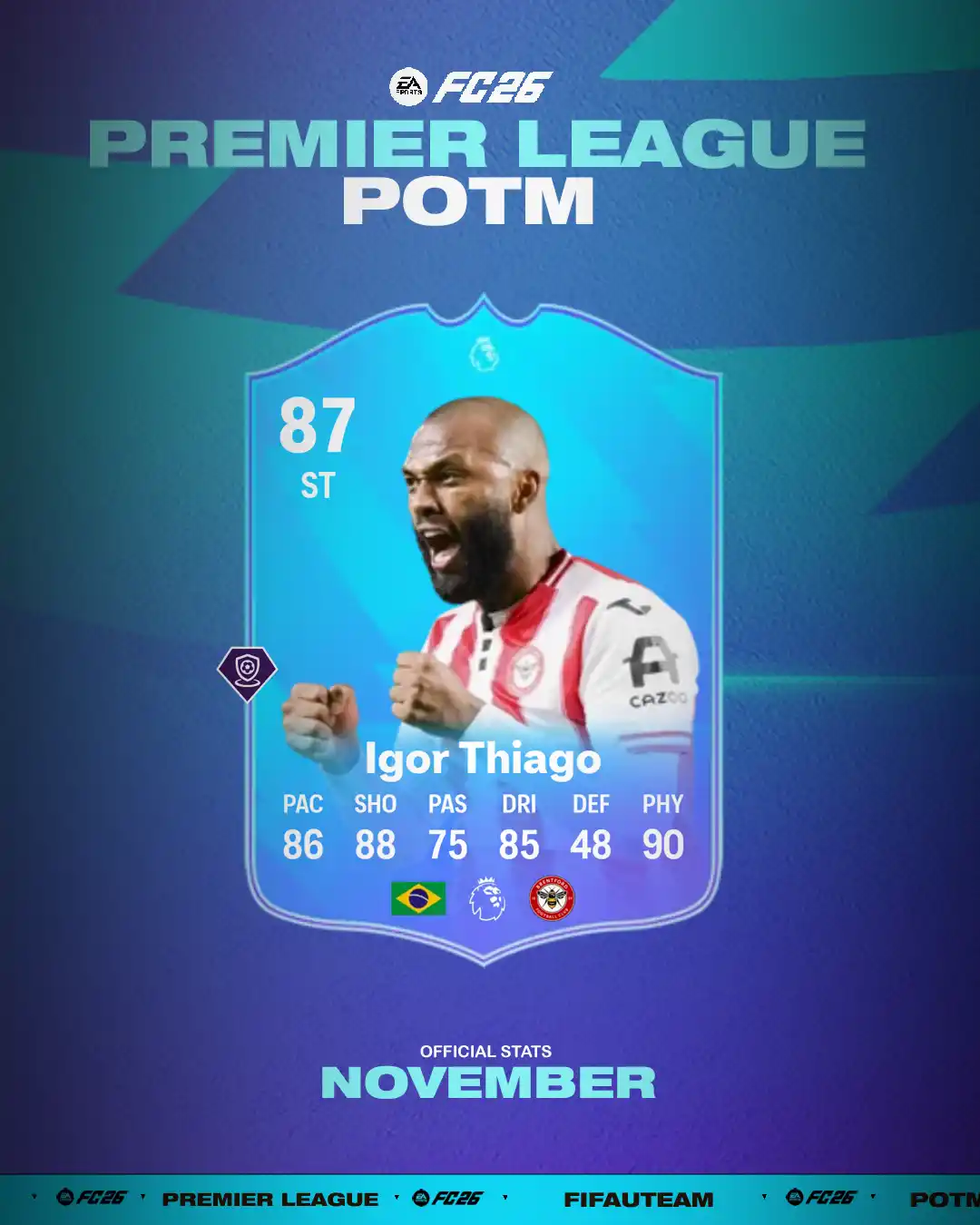 FC 26 Premier League Player of the Month