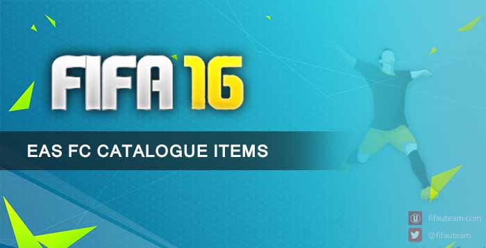 EAS FC Catalogue Items for FIFA 16 Ultimate Team