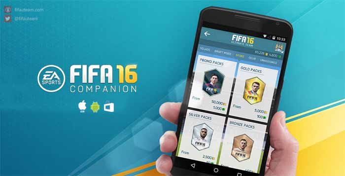 FIFA 16 Companion App for iOS, Android & Windows Phone