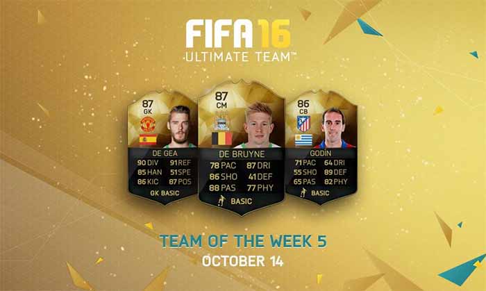 Equipa da Semana 5 - Todas as TOTW de FIFA 16 Ultimate Team