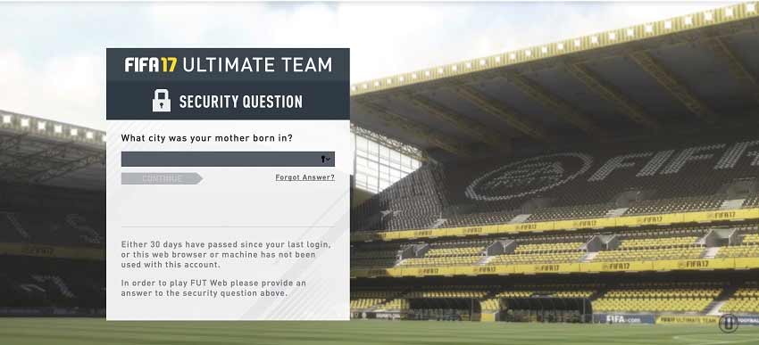 FIFA 17 Web App Troubleshooting