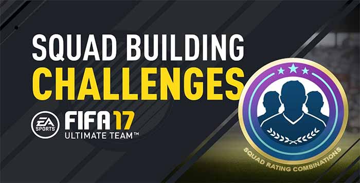 FIFA 17 Squad Building Challenges Requirements - Squad Rating Combinations