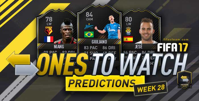 FIFA 17 OTW Predictions - Investment Tips for Week 28