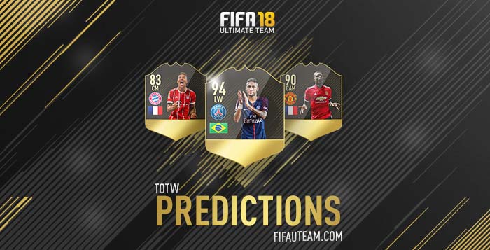 FIFA 18 Team of the Week Predictions