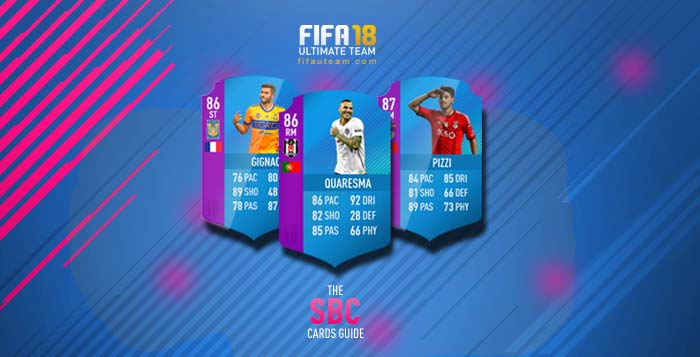 FIFA 18 Squad Building Challenges Cards Guide