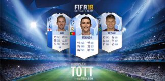 FIFA 18 European Team of the Tournaments (TOTT)