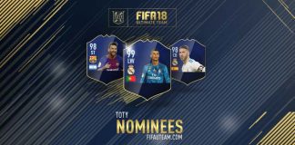 FIFA 18 TOTY Nominees - Team of the Year Players Shortlist