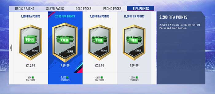 Guia de FIFA Points para FIFA 19 Ultimate Team