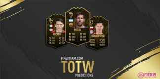 FIFA 19 Team of the Week Predictions