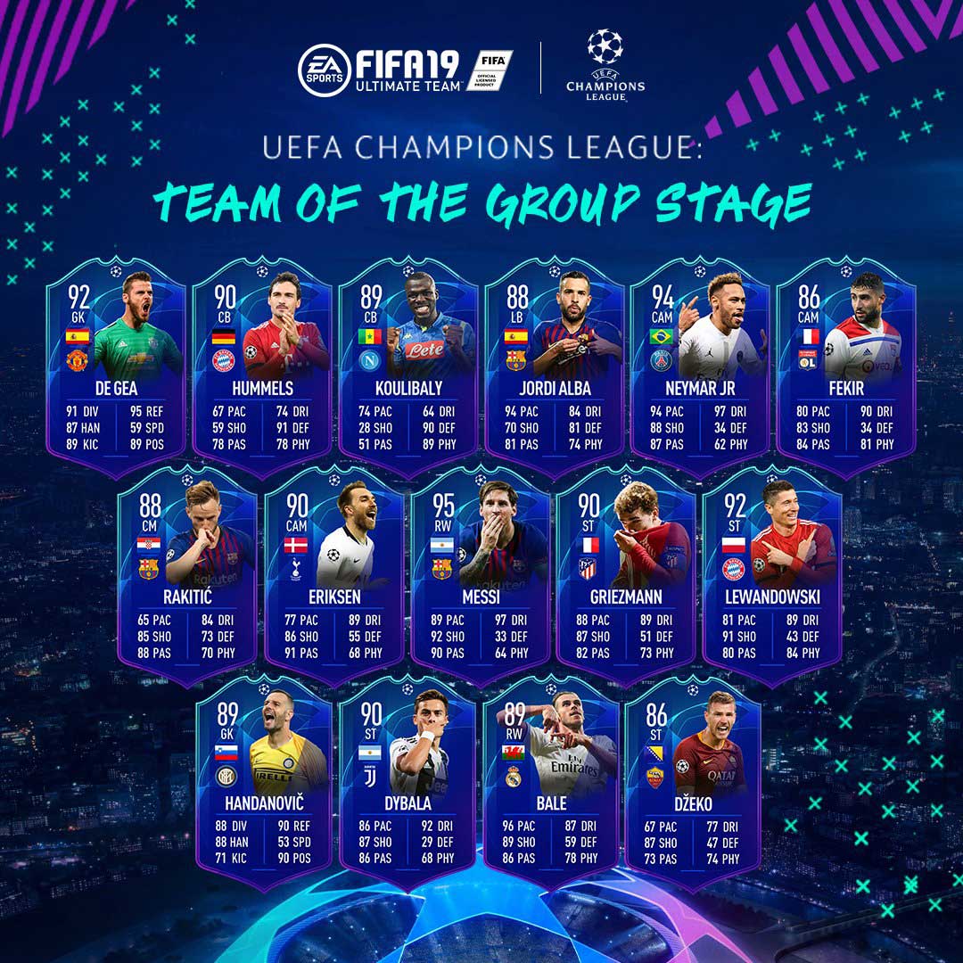 team os the group stage