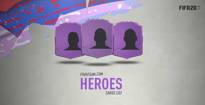 FIFA 20 Heroes Cards List