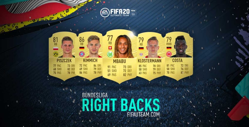 FIFA 20 Bundesliga Right Backs