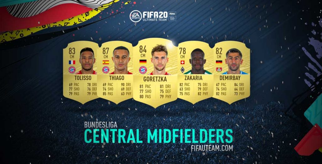 FIFA 20 Bundesliga Central Midfielders