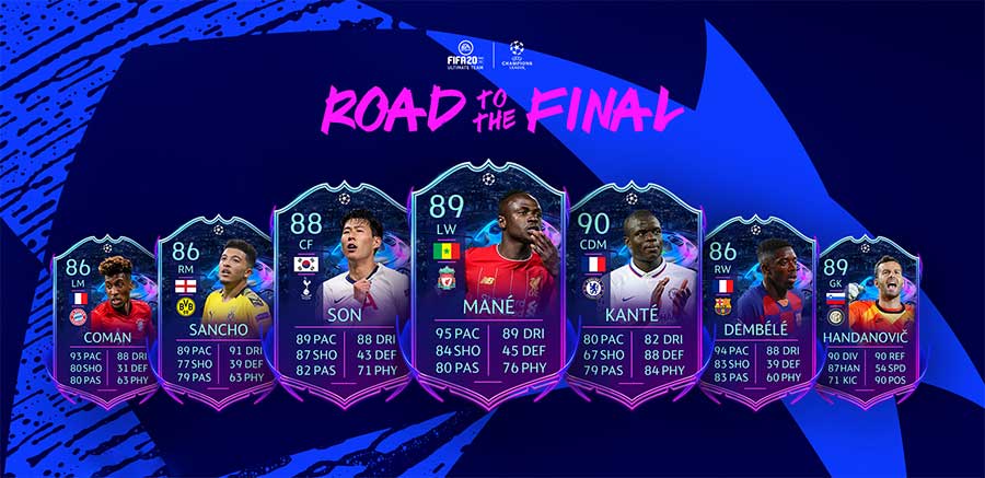 FIFA 20 Road to the Final Live Items - UEFA Champions League Upgrades